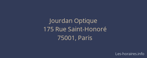 Jourdan Optique