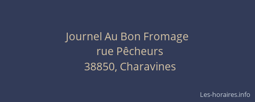 Journel Au Bon Fromage
