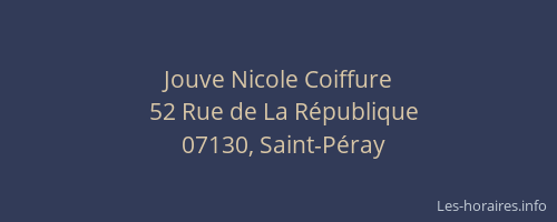 Jouve Nicole Coiffure
