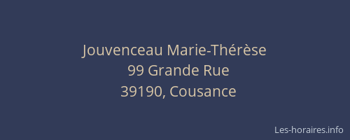 Jouvenceau Marie-Th&eacute;r&egrave;se
