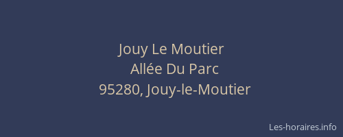 Jouy Le Moutier