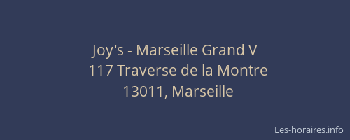 Joy's - Marseille Grand V