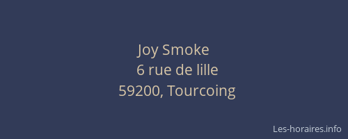 Joy Smoke