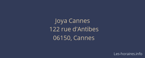 Joya Cannes