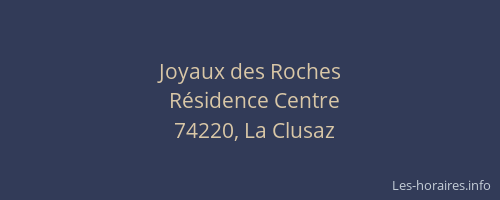 Joyaux des Roches