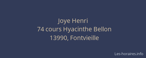 Joye Henri