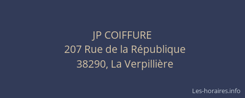 JP COIFFURE
