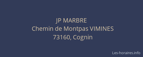 JP MARBRE