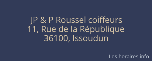 JP & P Roussel coiffeurs
