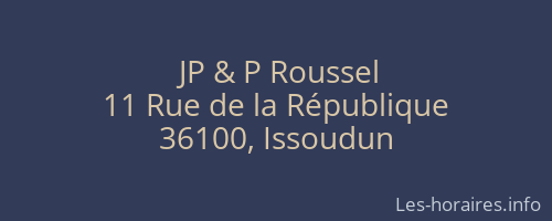 JP & P Roussel
