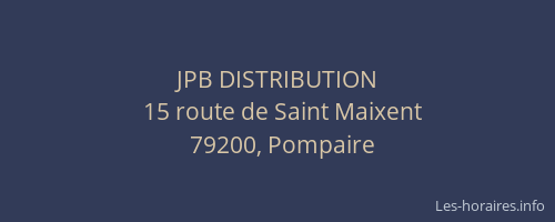 JPB DISTRIBUTION