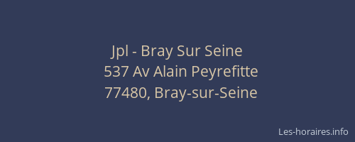 Jpl - Bray Sur Seine