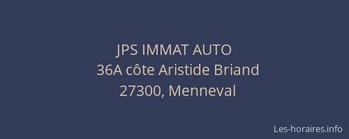 JPS IMMAT AUTO