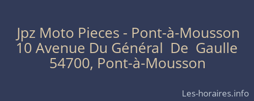 Jpz Moto Pieces - Pont-à-Mousson