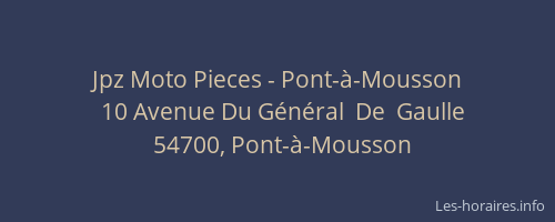 Jpz Moto Pieces - Pont-à-Mousson