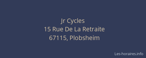 Jr Cycles
