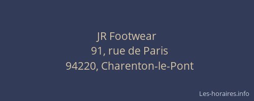 JR Footwear