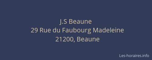 J.S Beaune