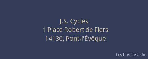 J.S. Cycles