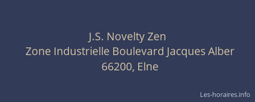 J.S. Novelty Zen