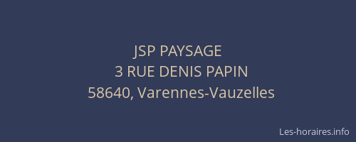 JSP PAYSAGE