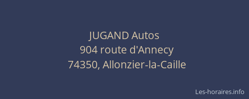 JUGAND Autos