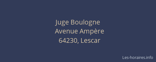 Juge Boulogne