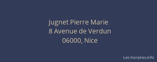 Jugnet Pierre Marie