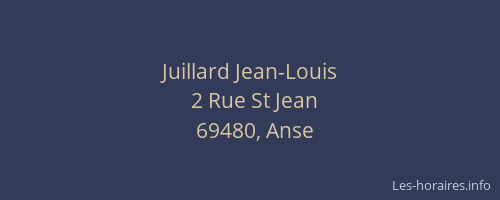 Juillard Jean-Louis