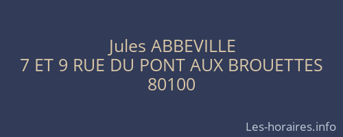 Jules ABBEVILLE