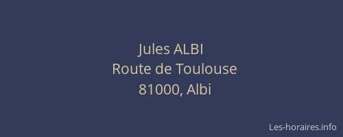Jules ALBI