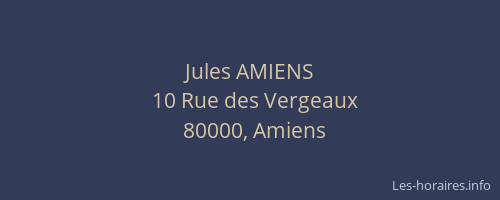 Jules AMIENS