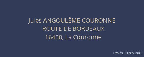 Jules ANGOUL&Ecirc;ME COURONNE