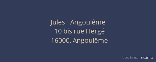 Jules - Angoulême