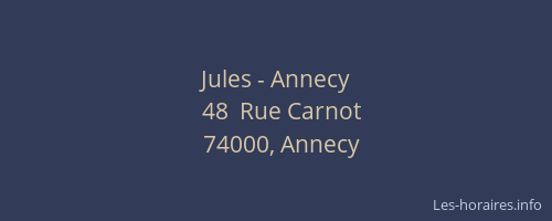 Jules - Annecy