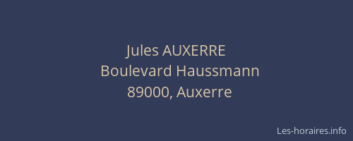 Jules AUXERRE