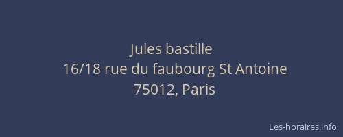 Jules bastille