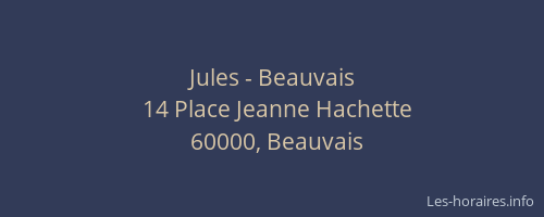Jules - Beauvais