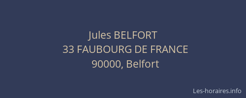 Jules BELFORT