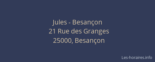 Jules - Besançon