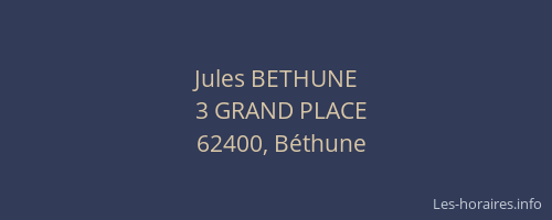 Jules BETHUNE