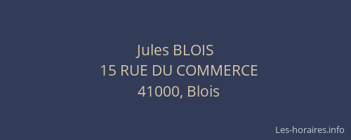 Jules BLOIS