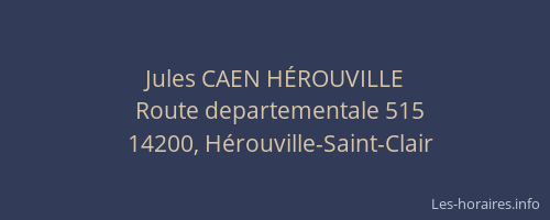 Jules CAEN HÉROUVILLE