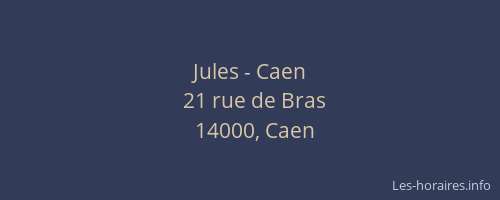 Jules - Caen