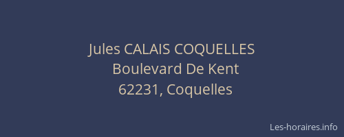 Jules CALAIS COQUELLES