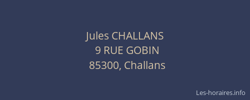 Jules CHALLANS