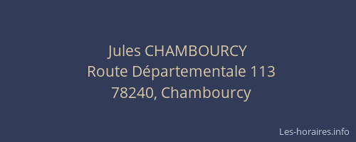 Jules CHAMBOURCY