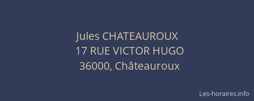 Jules CHATEAUROUX