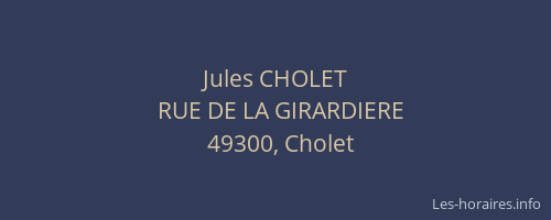 Jules CHOLET