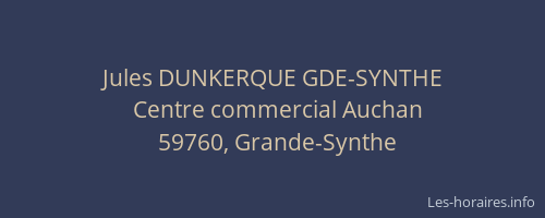 Jules DUNKERQUE GDE-SYNTHE